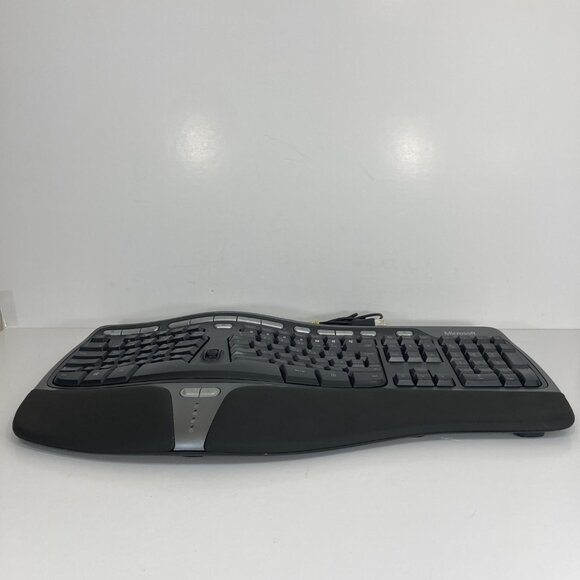Microsoft Natural Ergonomic USB Wired Keyboard 4000 V1.0 Black KU-0462 TESTED - Picture 4 of 10